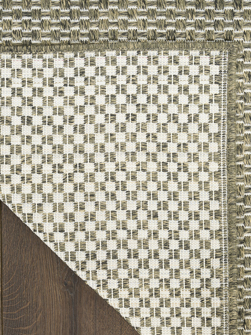 Tulum TLM03 Olive 2'2" x 8' Rug image number 1