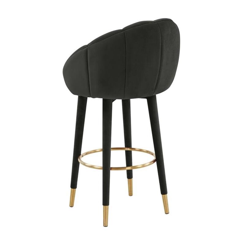 TOV Furniture Myla Black Swivel Bar Stool image number 3