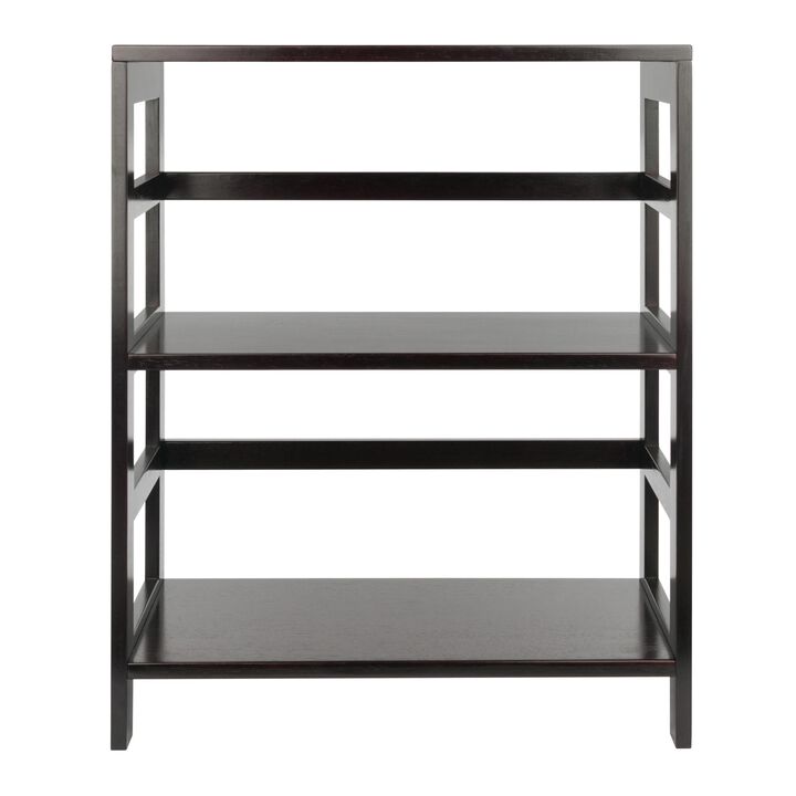 Winsome Wood Leo model name Shelving, Small and Large, Espresso