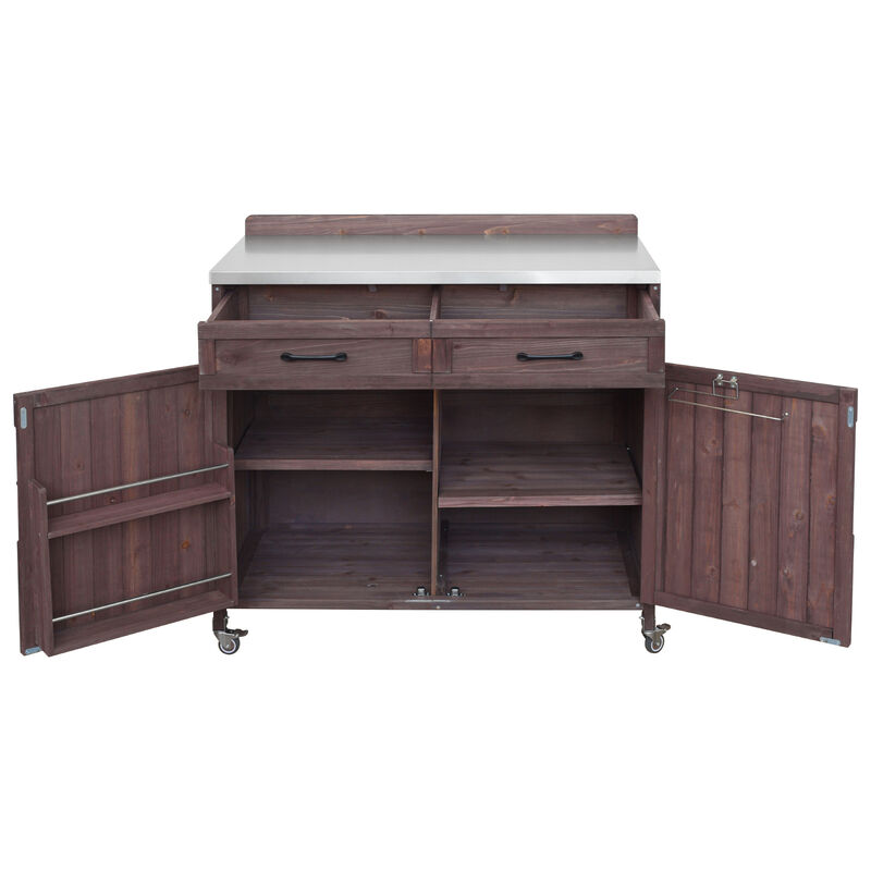 TATEUS Outdoor Bar Cart image number 8
