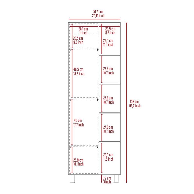 Corner Cabinet Womppi, Bathroom, Black