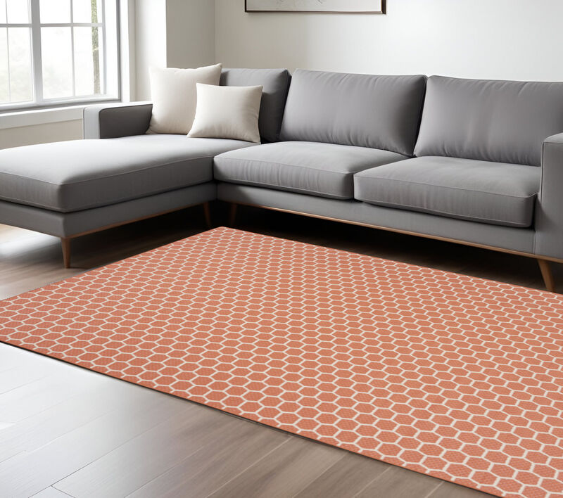 HomeRoots Geometric Indoor Outdoor Area Rug image number 1