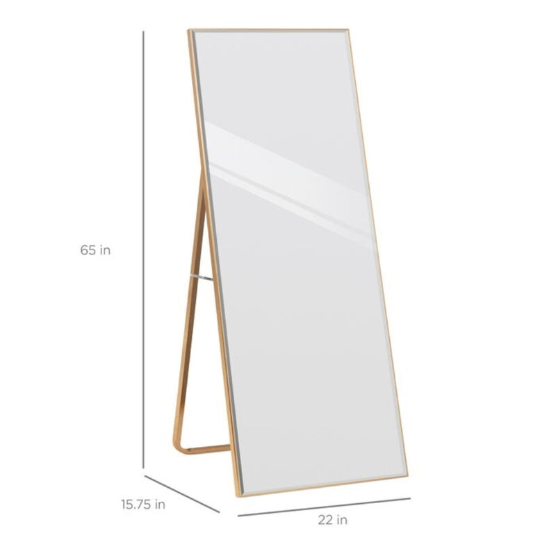 Wall Mounted or Free-Standing Full-Length Mirror – Modern Frame
