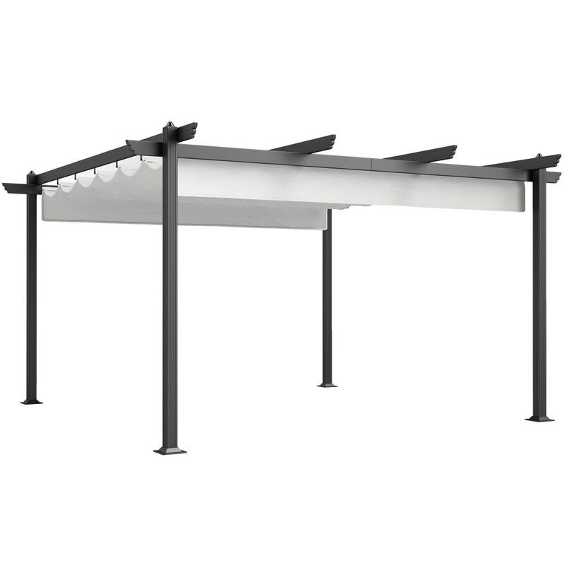 Hivvago 13x13 Patio Pergola with Retractable Roof image number 0