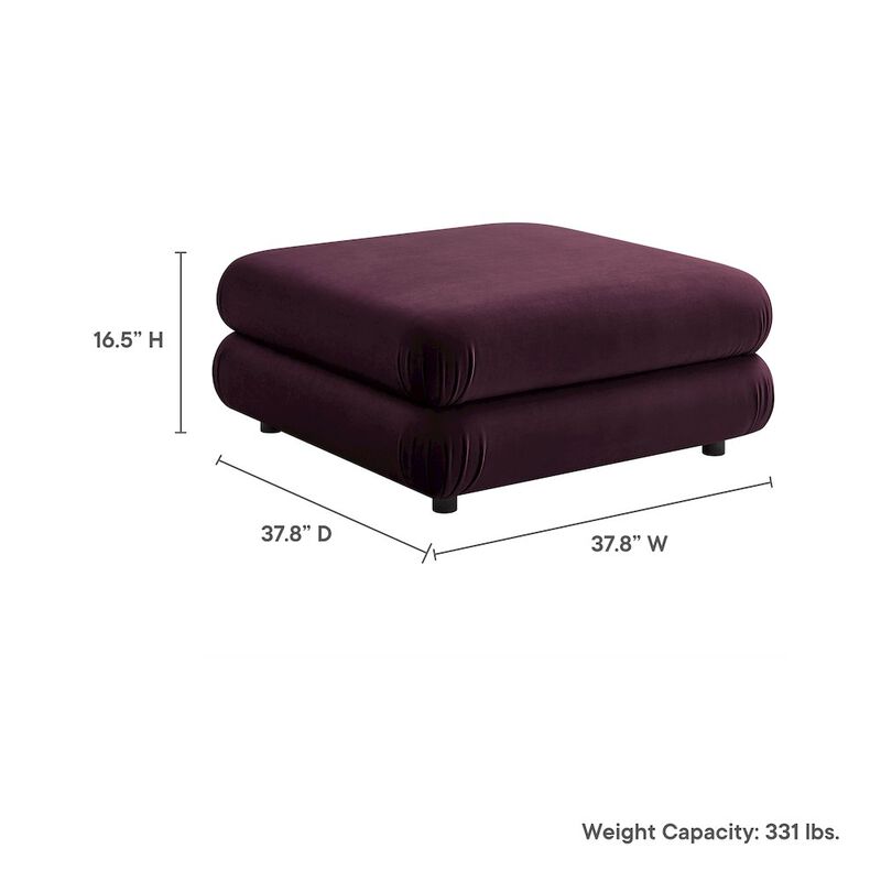 Jubilee Modular Performance Velvet Ottoman image number 2