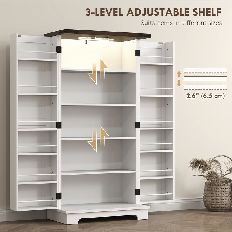 Hivvago Kitchen Organizer Cabinet with Motion Sensor Light image number 6