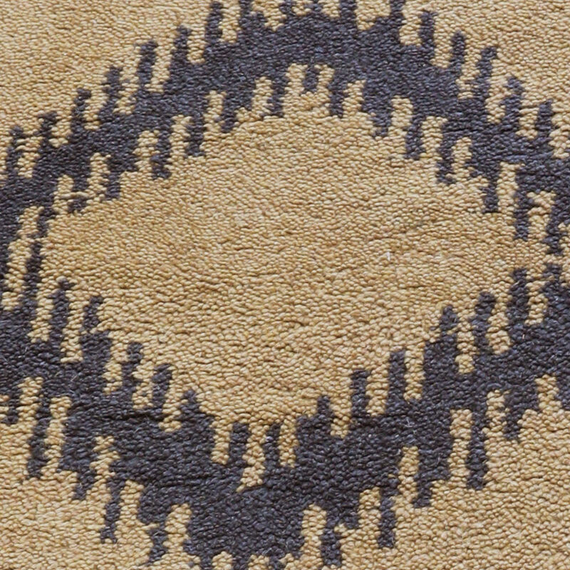 HAND KNOTTED WOOL Geometric AREA RUGS  - Rectangle Shape, Geometric Modern, Medium Pile Handmade Area Rugs for Living Room, Bed Room (N00165) image number 3
