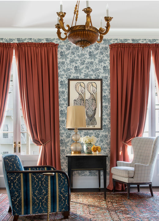 Cecilia Light Blue Fruit Wallpaper (Set of 2)