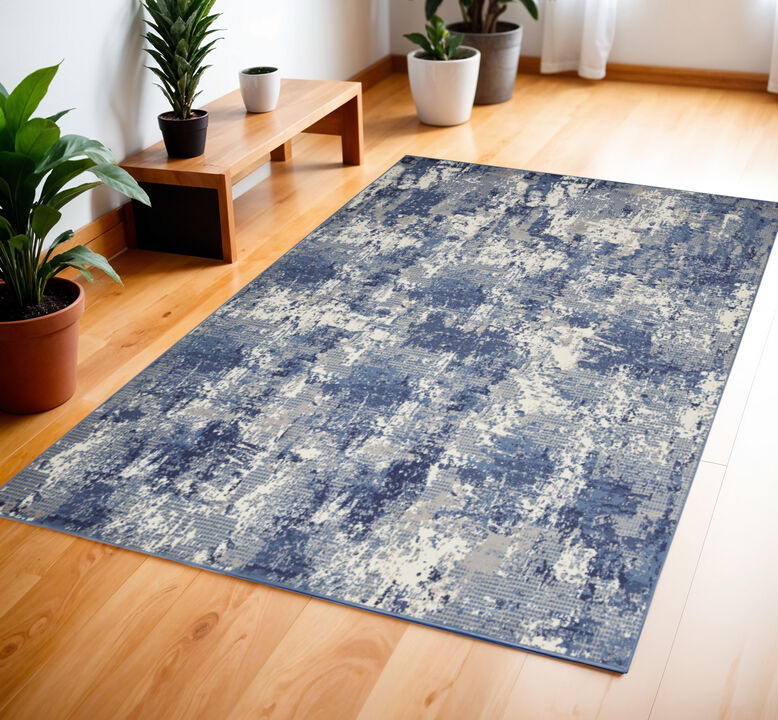 HomeRoots Abstract Power Loom Area Rug