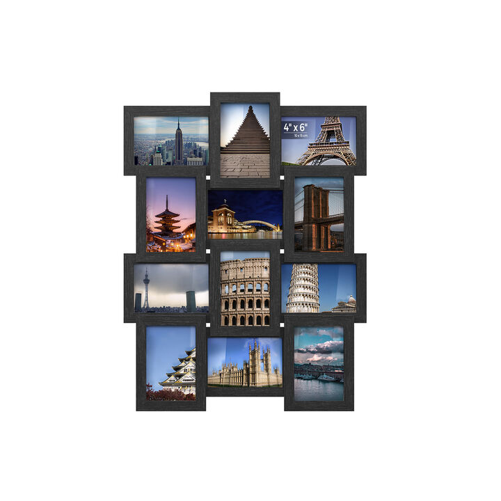 4x6 Collage Picture Frames Set of 12 for Wall Photo Display