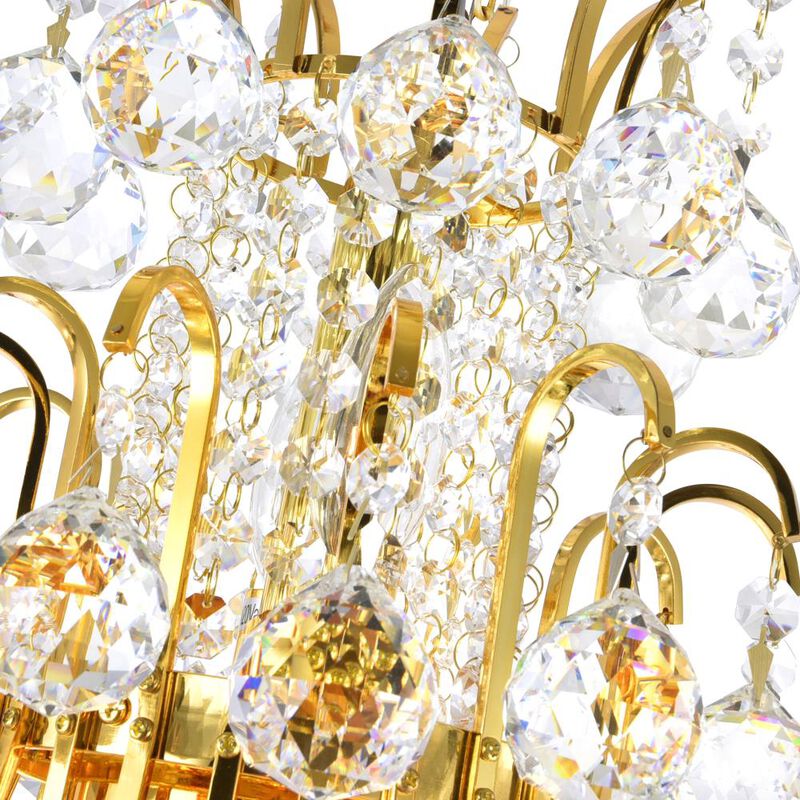 Princess 10 Light Down Chandelier With Gold Finish