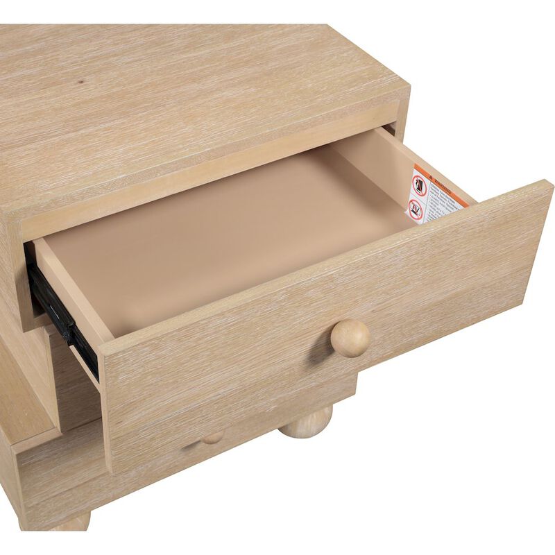 Meridian Furniture Askew Natural Night Stand