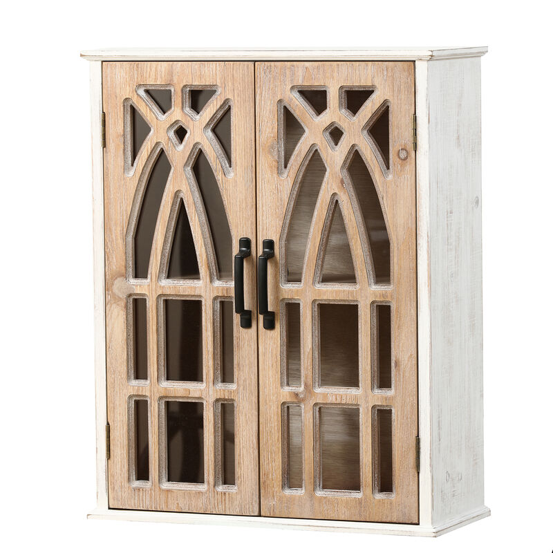 31" 2-Door Tracey Wood Wall Storage Cabinet image number 0
