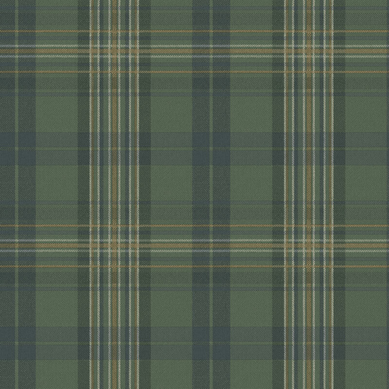 Austin Green Plaid Wallpaper image number 0