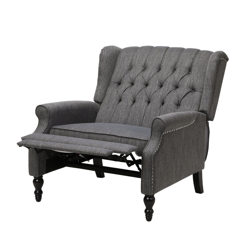 Streamdale Diamond Stitch Wingback Manual Recliner Comfort and Style United image number 7