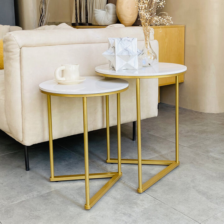 Nesting Side Table Sintered Stone End Table