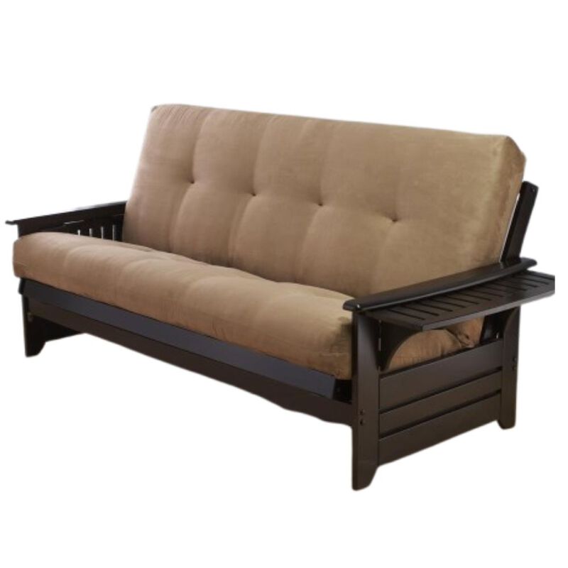 Phoenix Frame-Espresso Finish-Suede Peat Mattress