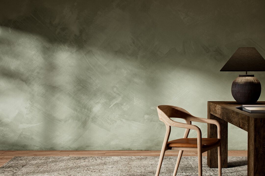 Limewash Mural by FH Art Studio - Limewash Olive