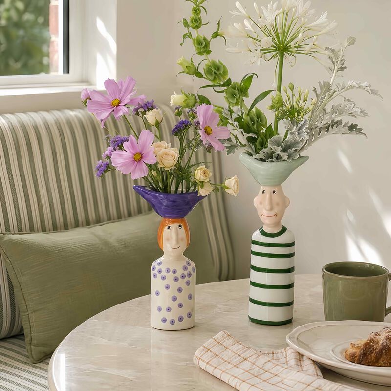 Couple Ceramic Flower Vase image number 3
