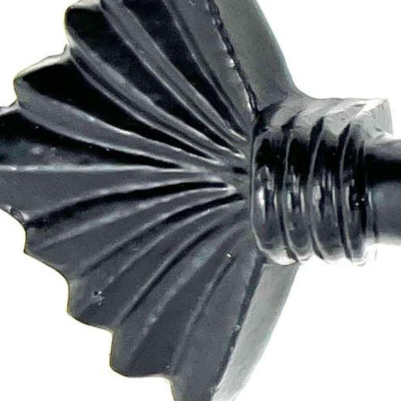 HomeRoots Set of Six Antiqued Silver Metal Drawer Pull Knobs image number 4