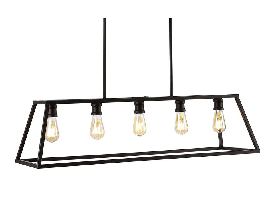 Floyd Adjustable Iron Farmhouse Vintage LED Dimmable Pendant