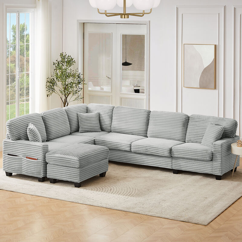 Merax Sectional Sofa U-shaped Sectional