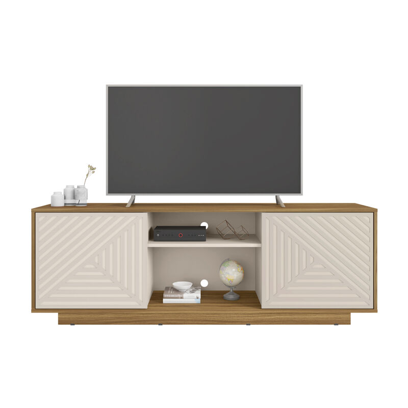 Streamdale Modern TV Stand For TVs Up To 70'', Oak image number 7