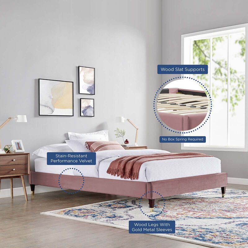 Modway - Novi Performance Velvet King Bed image number 9