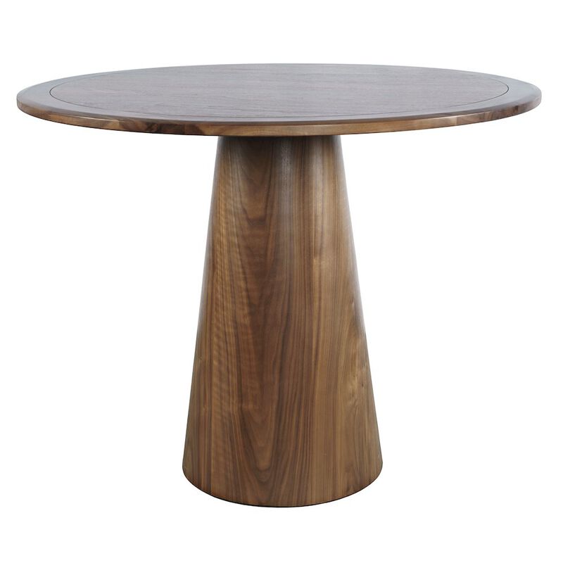 Jofran Nash Mid-Century Modern 45 Round Pedestal Counter Height Dining Table