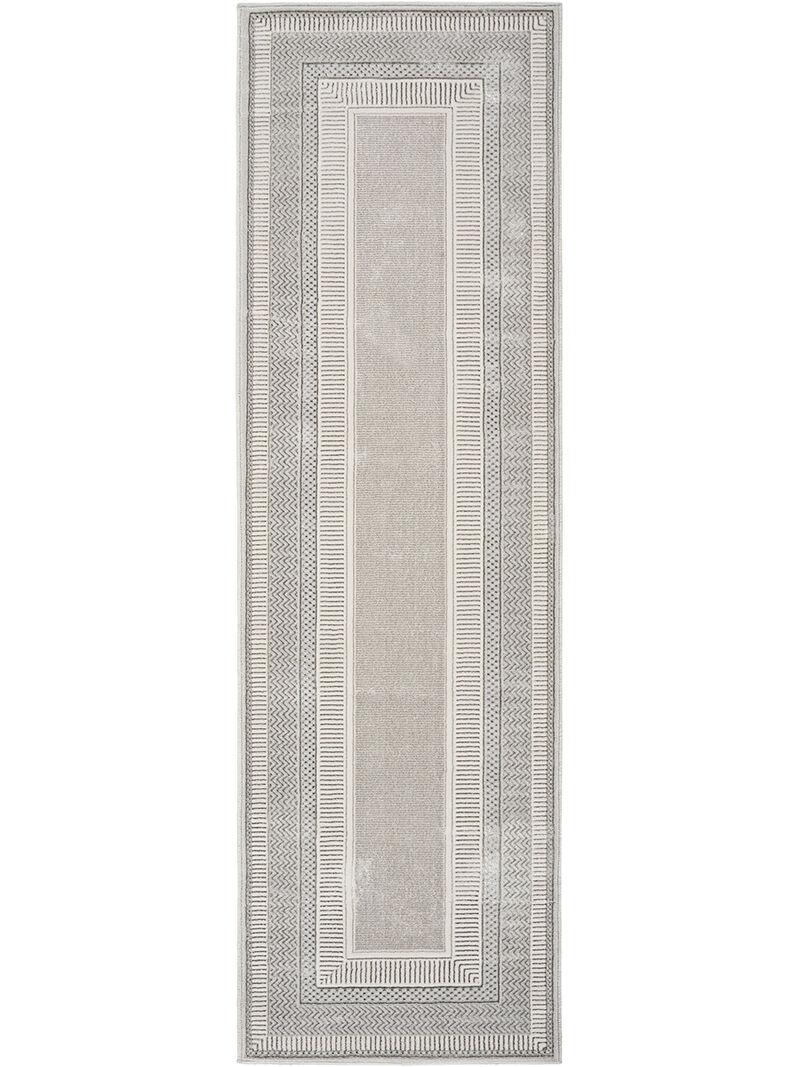 Glitz GLZ07 Silver 2'3" x 7'6" Rug