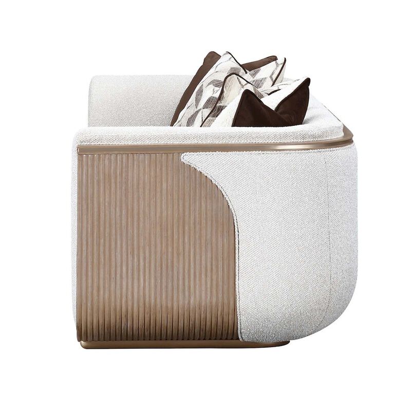 Michael Amini West Kensington Sofa - Buff/Seal Salt Caramel image number 1