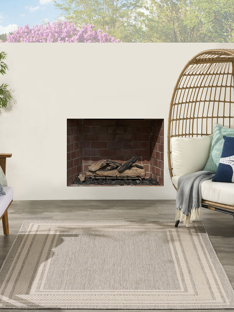 Horizon Indoor/Outdoor HOZ03 Gray 6' x 9' Rug