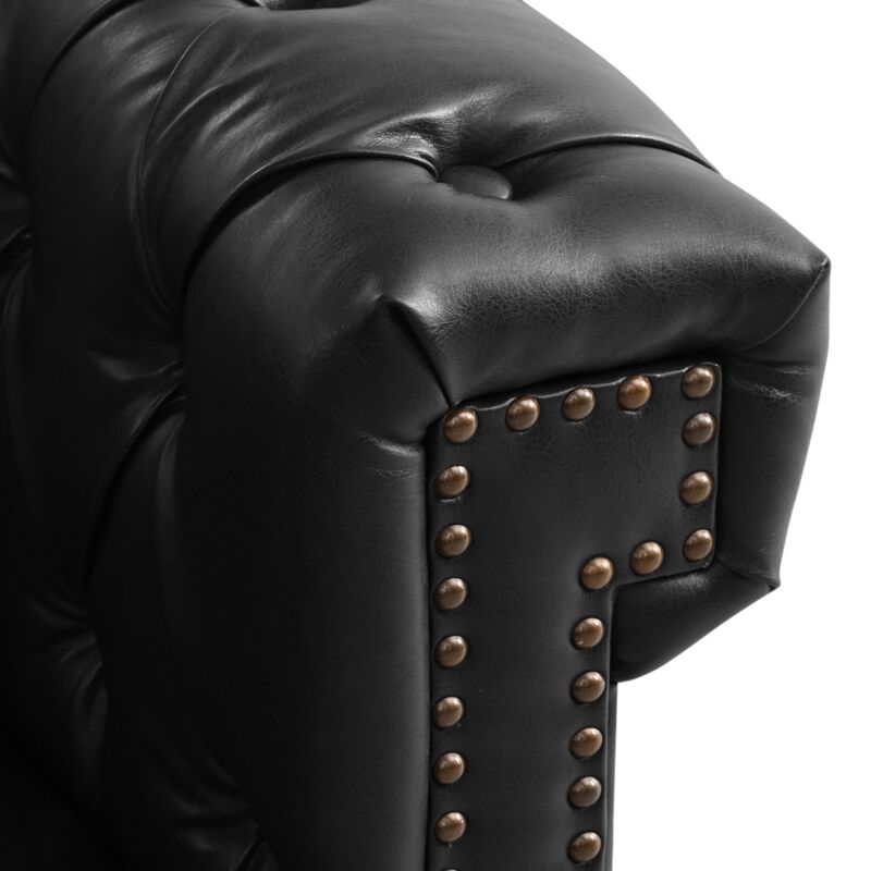 Zefwi Chesterfield L-Shaped Sectional Sofa image number 6