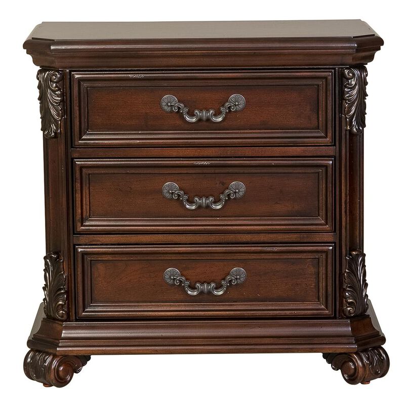 Liberty Furniture Messina Estates 3 Drawer Night Stand in Cognac image number 7