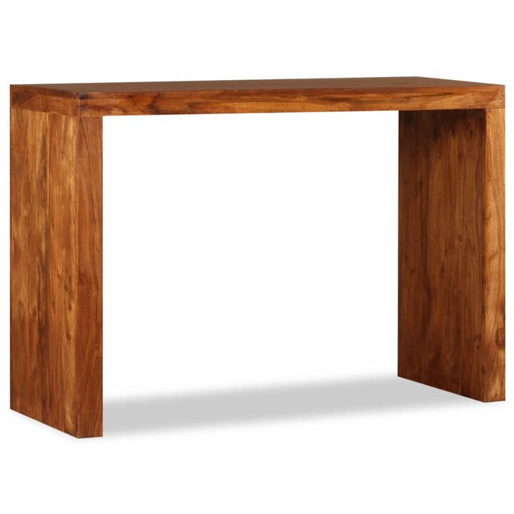 vidaXL Console Table Solid Wood with Sheesham Finish 43.3"x15.7"x30"