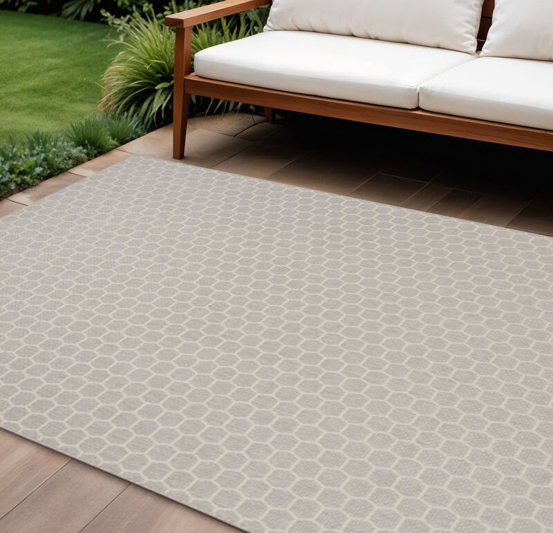 HomeRoots Geometric Indoor Outdoor Area Rug image number 1