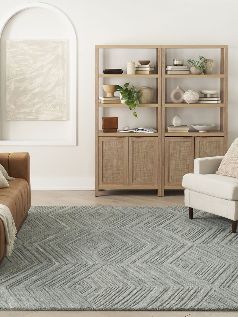 Graceful GRU03 Blue 3'9" x 5'9" Rug