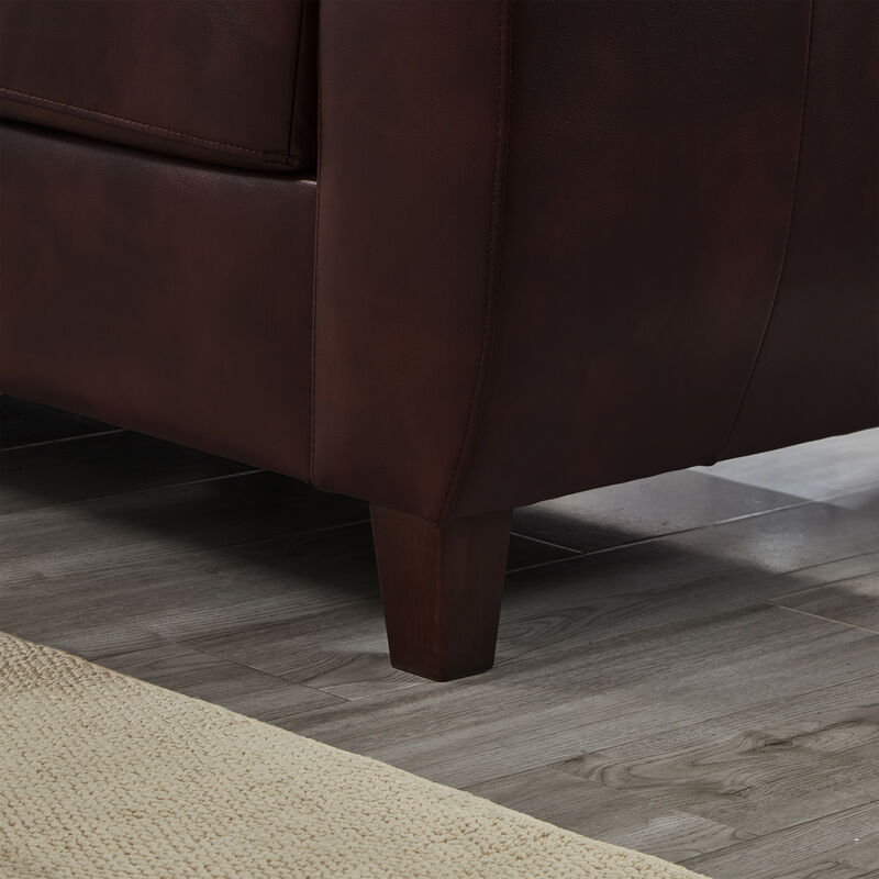 Buldef Breathable Faux-Leather Sofa image number 7