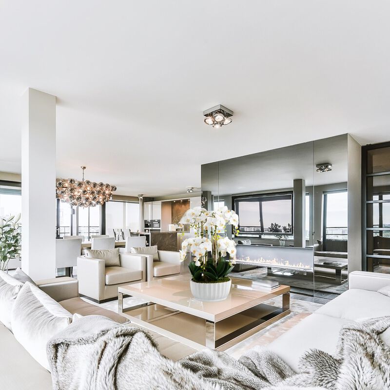 Faux Orchid Centerpiece - Silk Orchid Arrangement - 26”