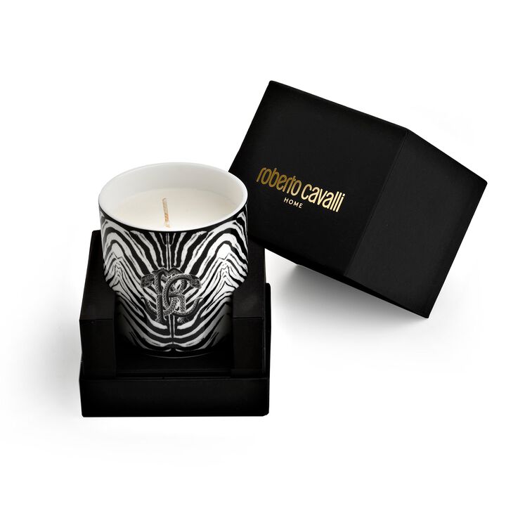 Scented Candle ZEBRA 270gr  Black diam. 3.3", H 3.5"