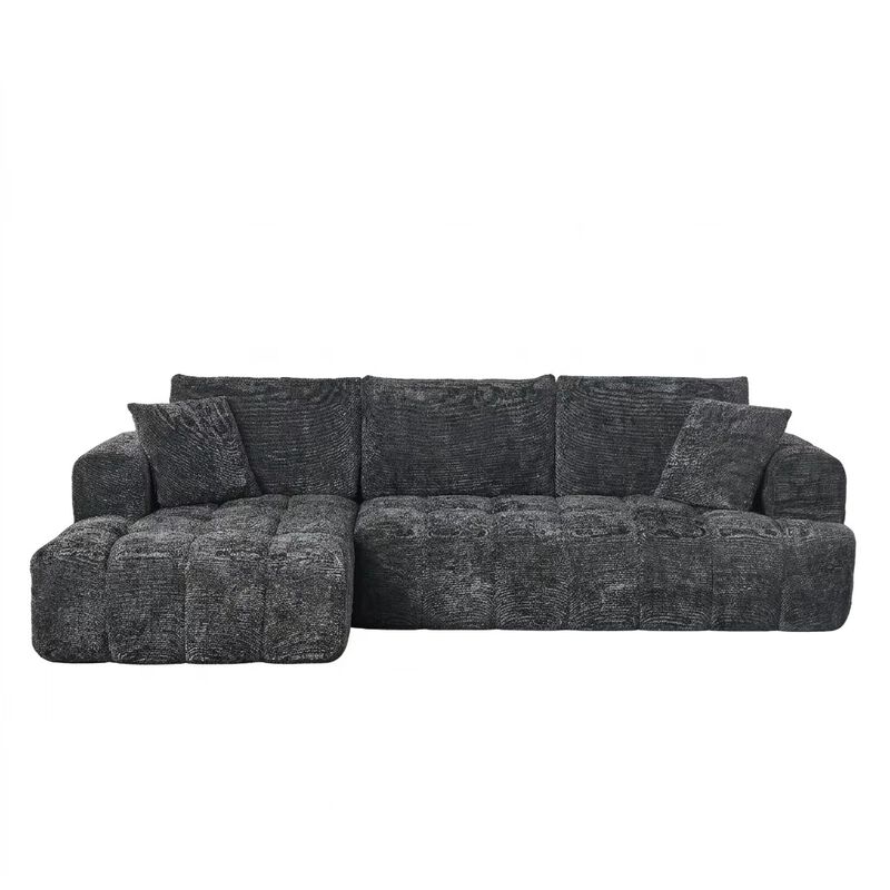 Criki Chenille L-Shape Sectional Sofa image number 0