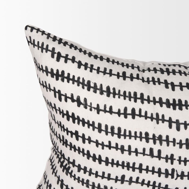 HomeRoots 22" Gray Linen Throw Pillow Cover with Texture image number 3