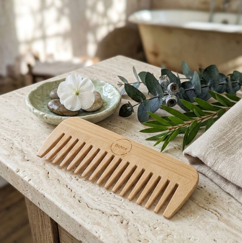 2-Pack All-Natural Bamboo Comb image number 1