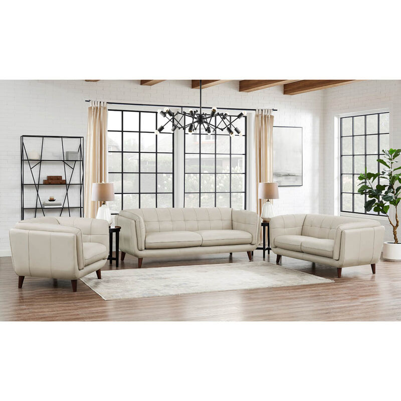 Solana Top Grain Leather Loveseat