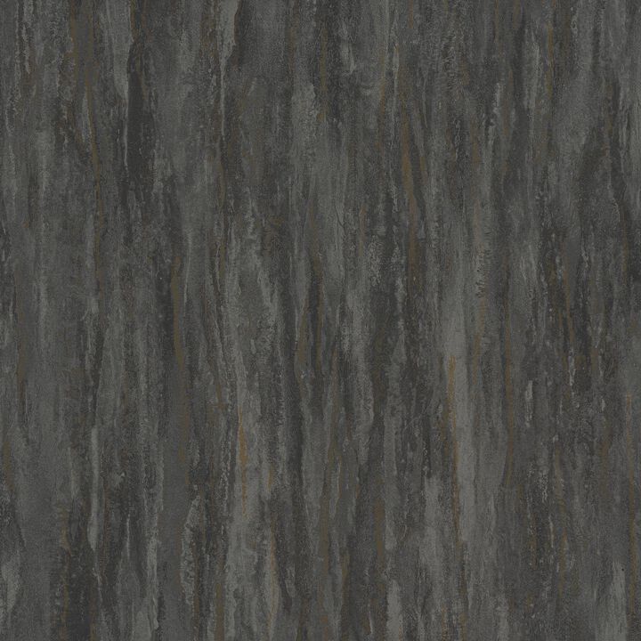 Textured Vibes Patinated Plain Black Wallpaper A78501