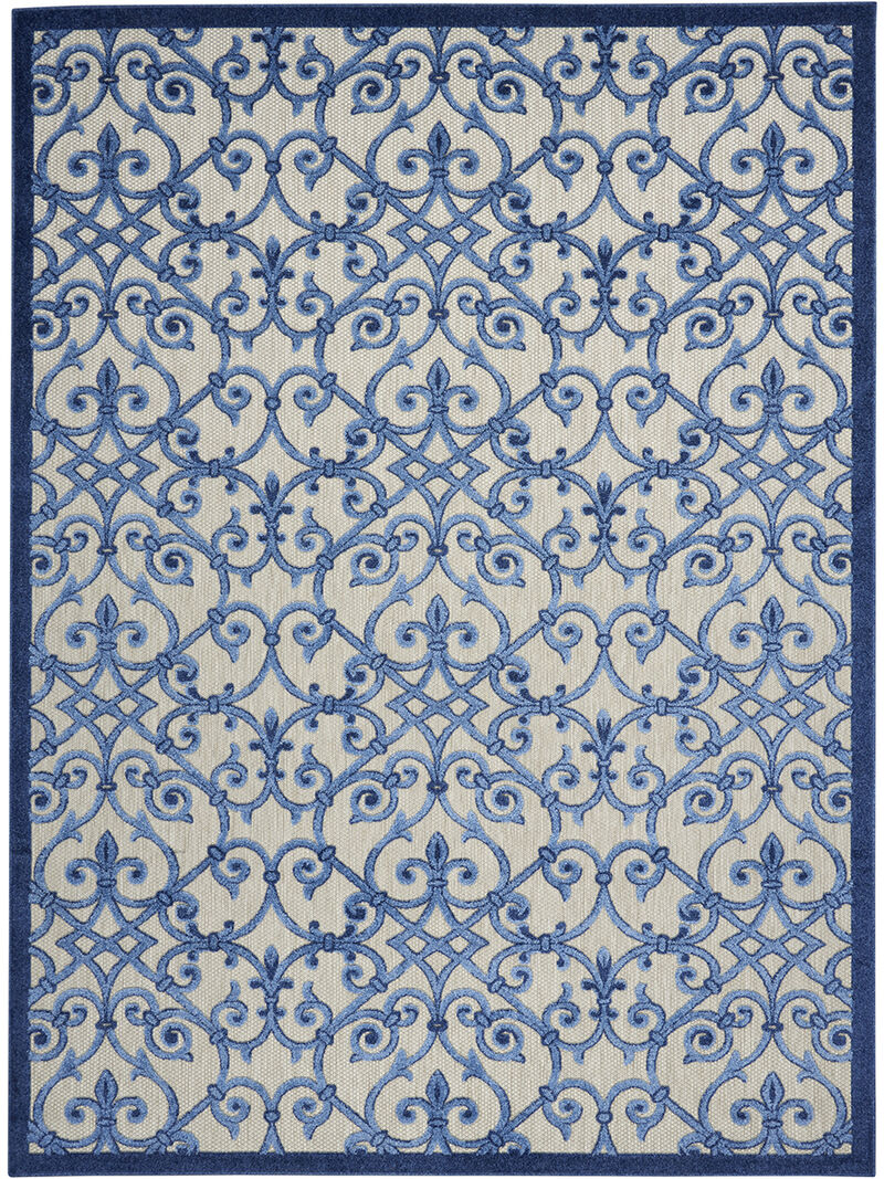 Aloha ALH21 Gray/Blue 3'6" x 5'6" Rug