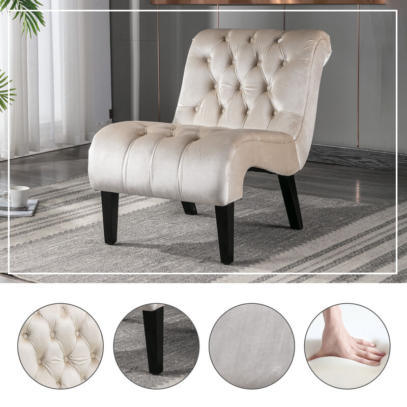 Mulpgo Velvet Accent Chair image number 2