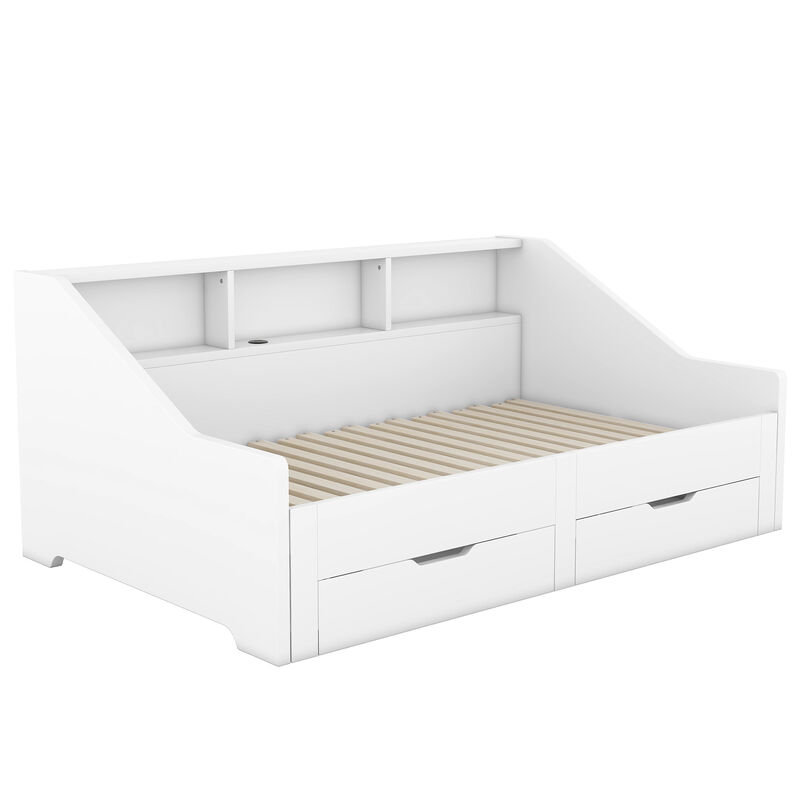 Merax Daybed Bed Frame with Storage image number 4