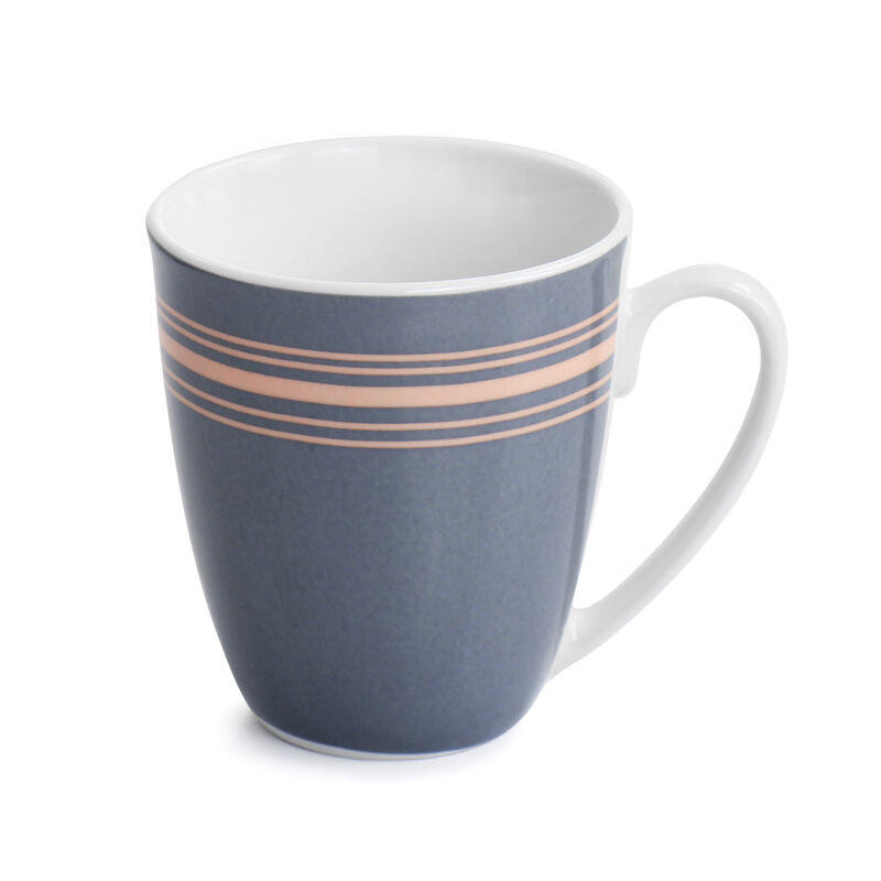 Gibson Home Silver Wind 16 Piece Fine Ceramic Dinnerware Set in Grey and Pink