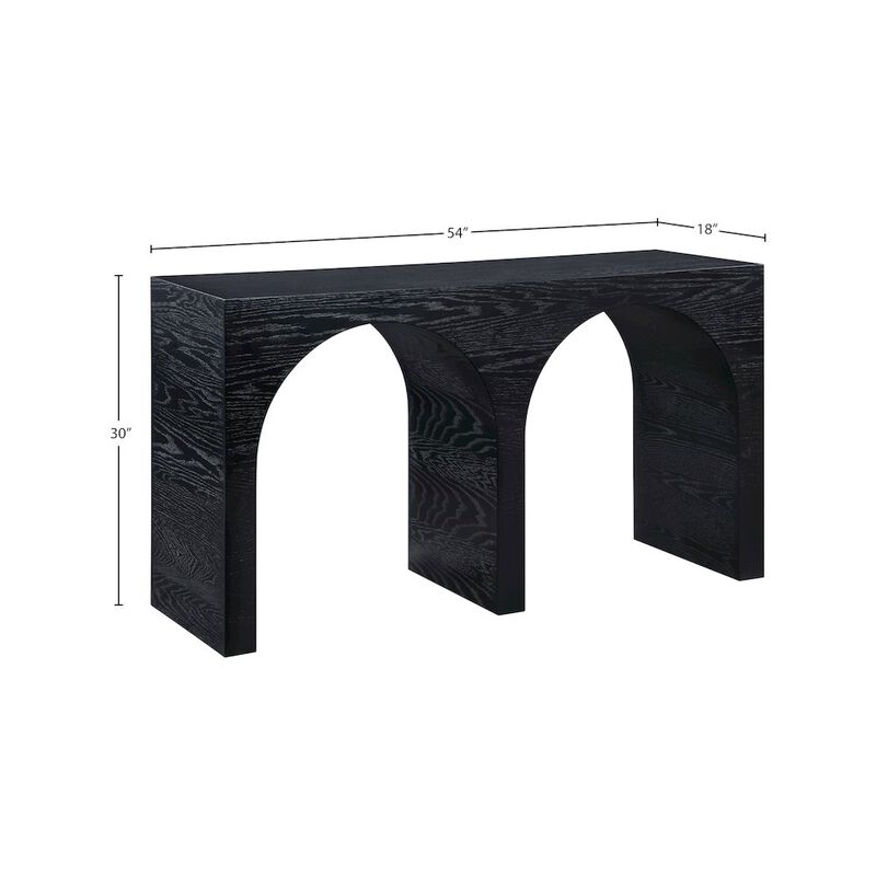 Meridian Furniture June Black Oak Console Table